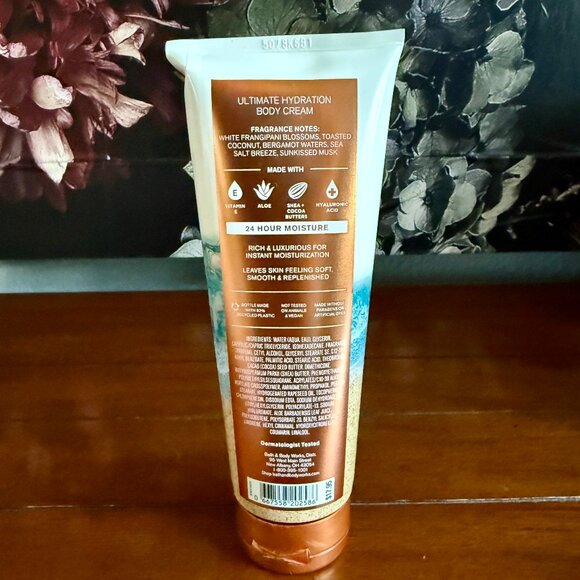 NEW AT THE BEACH Body Cream Full Size 8oz Bath & Body Works - Picture 2 of 2